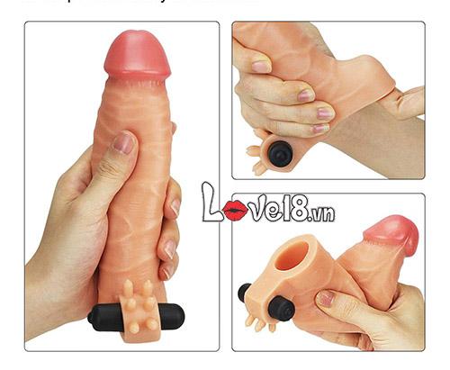Lovetoy Extender Bao Đôn Rung Mềm Mịn Siêu Thật Kích Thích