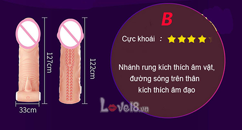 Bao đôn Leten size nhỏ rung mạnh mềm mịn kích thích