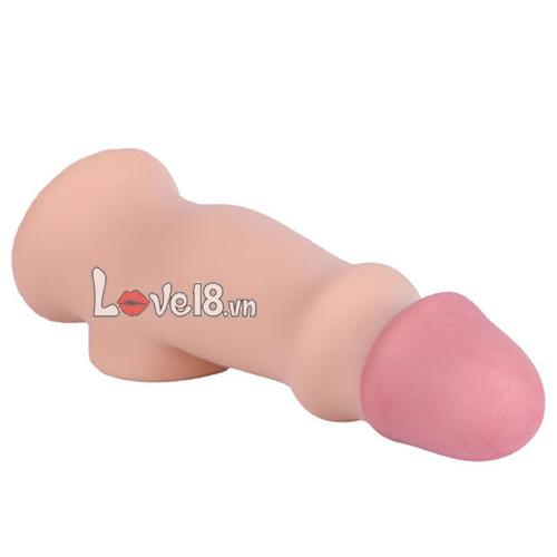 Bao đôn silicon siêu mềm mềm mịn có lỗ tròng bìu chống xuất tinh sớm