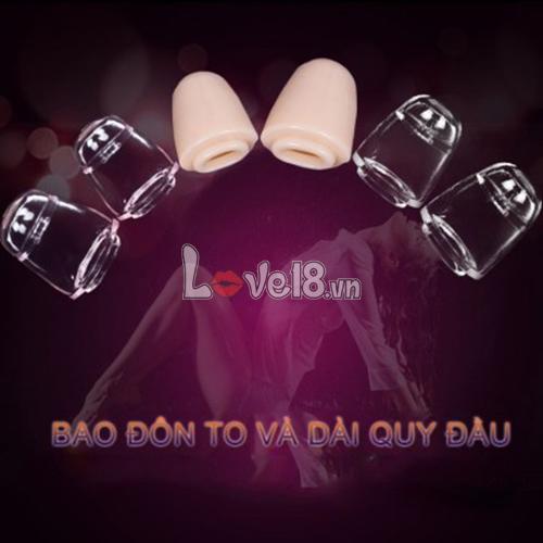 Bao Đôn To Dài Quy Đầu Tăng Kích Thước Kéo Dài Thời Gian