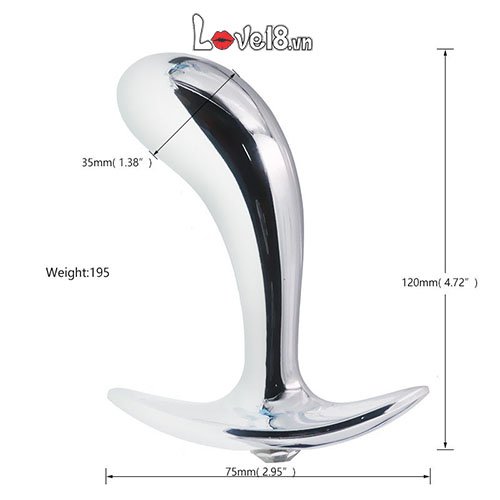 Bộ 3 Dụng Cụ Mát Xa Hậu Môn Inox Cho Gay Hàng Chính Hãng