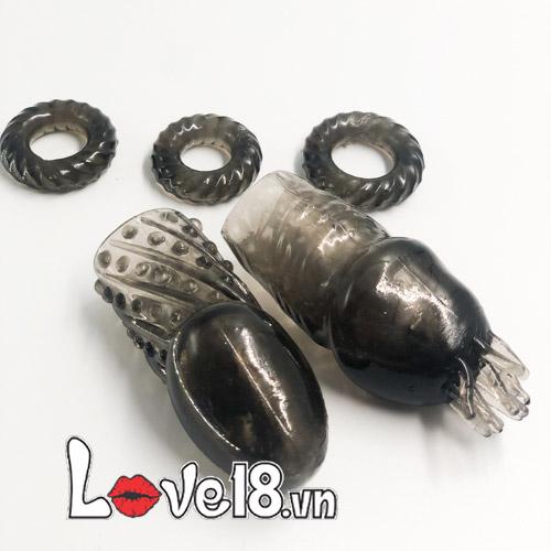 Bộ bao cao su đôn bi râu vòng gai BD88 đặc biệt tăng khoái cảm