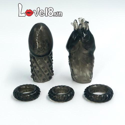 Bộ bao cao su đôn bi râu vòng gai BD88 đặc biệt tăng khoái cảm