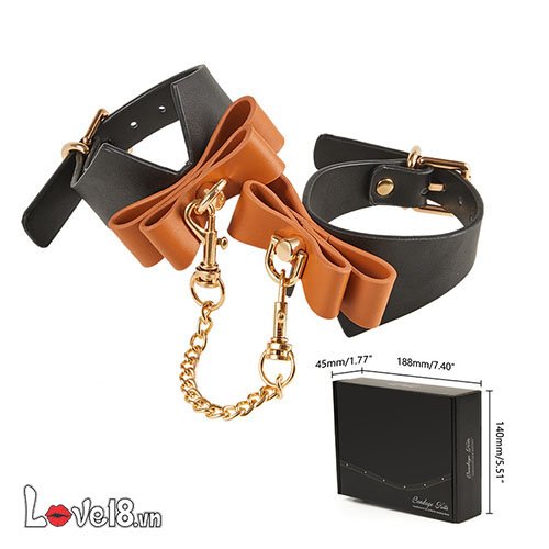 Bộ đồ chơi BDSM da PU cao cấp Runyu Khóa chân tay kích thích