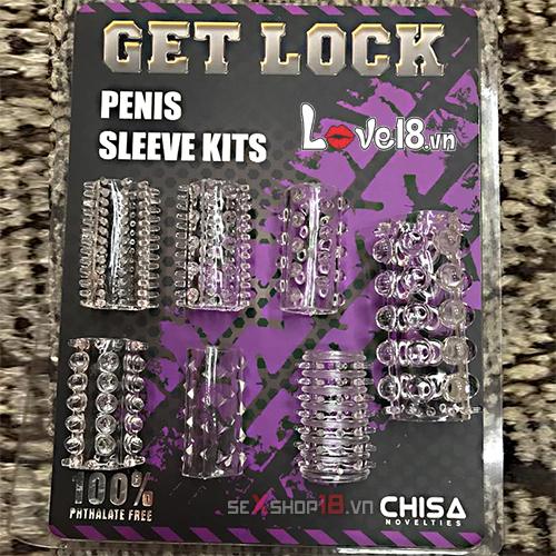 Bộ đôn 7 khúc trong suốt Chisa silicon cao cấp tăng kích thước