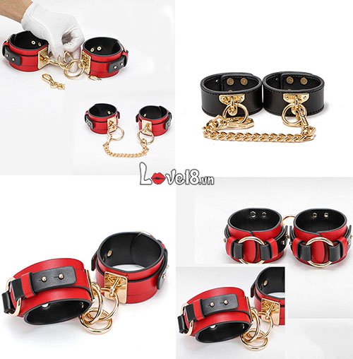Bộ dụng cụ da bạo dâm 8 món cao cấp sang trọng hấp dẫn