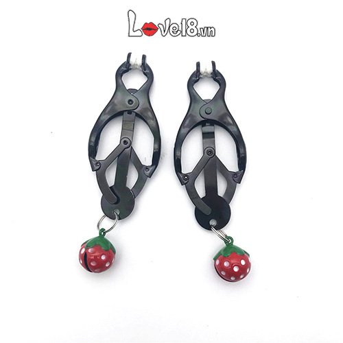 Bộ Kẹp Nhũ Hoa Lục Lạc Trái Dâu Dụng Cụ Bạo Dâm Sang Trọng Bộ Kẹp Nhũ Hoa Lục Lạc Trái Dâu Dụng Cụ Bạo Dâm Sang Trọng
