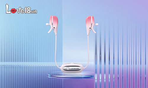 Bộ kẹp nhũ hoa Lovense Gemini cao cấp rung điều khiển app