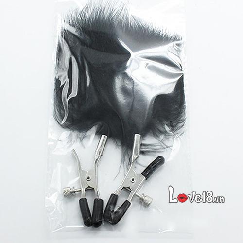 Bộ Kẹp Vú Lông Vũ Cao Cấp Kích Thích Đam Mê Quyến Rũ