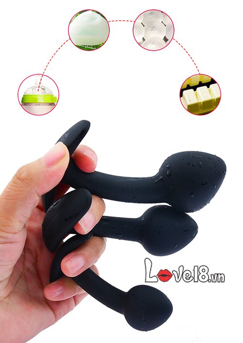 Bộ phích cắm hậu môn 3 món siêu kích thích trải nghiệm tuyệt vời