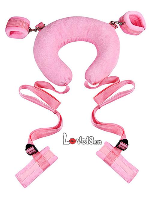 Bộ Trói Nhung Siêu Sướng - Cổ Chân Tay Đệm Mềm Mua Ngay