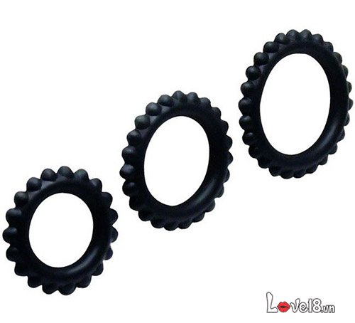 Bộ vòng Titan tình yêu nam chống xuất tinh sớm silicon y tế
