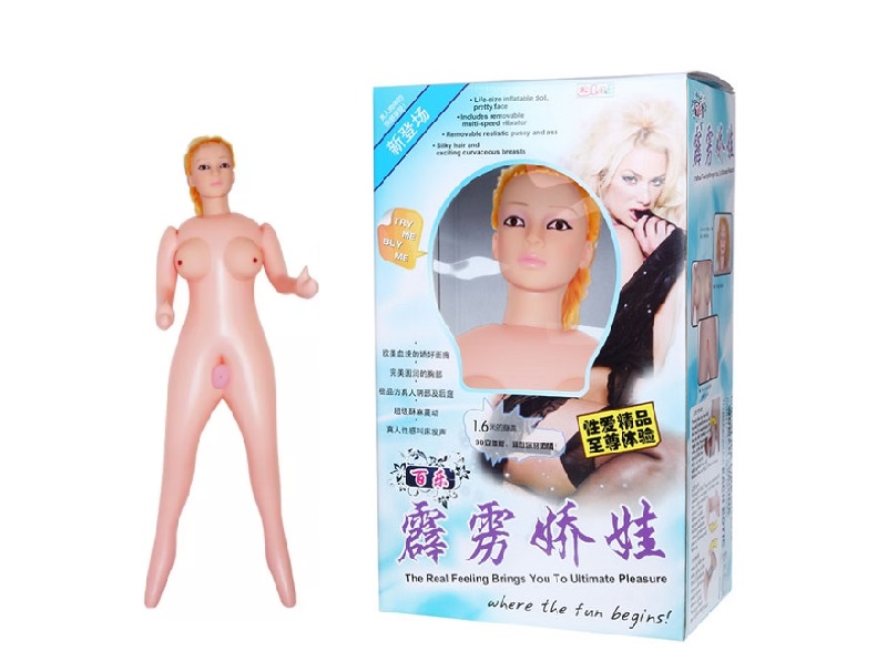 Búp bê tình dục bơm hơi Baile tóc vàng hấp dẫn giúp anh em cực khoái