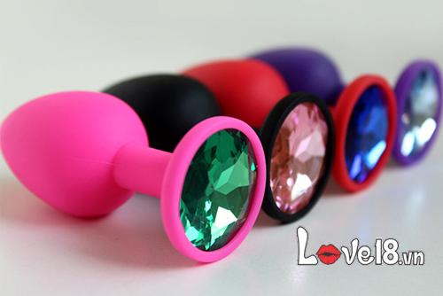 Đính Đá Anal Plugs Kích Thích Hậu Môn Giọt Nước Tình Yêu