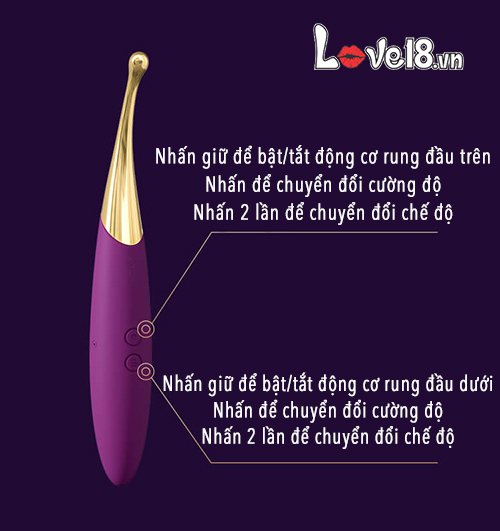 Dụng cụ kích thích Svakom Beatrice 2 đầu cao cấp đa điểm rung Dụng cụ kích thích Svakom Beatrice 2 đầu cao cấp đa điểm rung