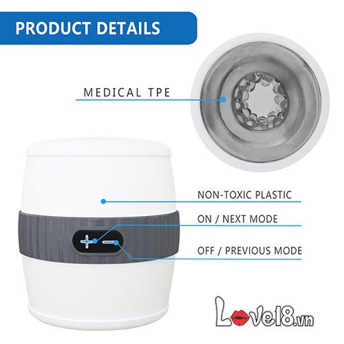 Cốc thủ dâm cho nam có rung Aishia Magic Cup kích thích massage cực mạnh