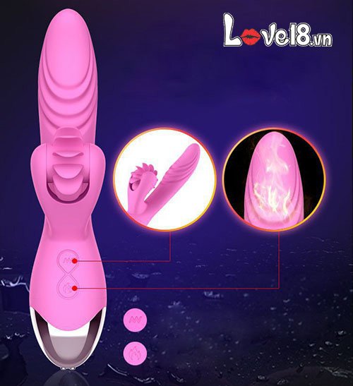 Máy massage điểm G Dibe DC66Q rung xoay sưởi ấm cao cấp