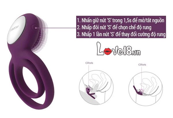 Vòng rung Svakom Tammy sạc điện rung mạnh tăng khoái cảm lâu