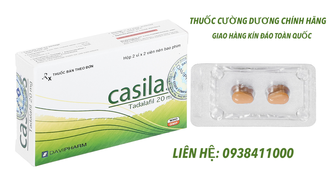 Viên uống Casilas 20mg trị xuất tinh sớm kéo dài quan hệ