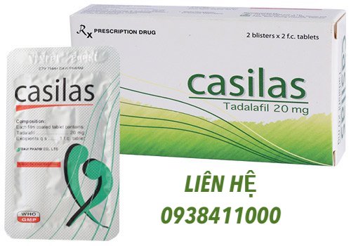 Viên uống Casilas 20mg trị xuất tinh sớm kéo dài quan hệ
