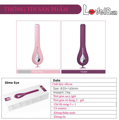 Cây Rung Điểm G Svakom Siime Eye Có Camera Theo Dõi Đẳng Cấp