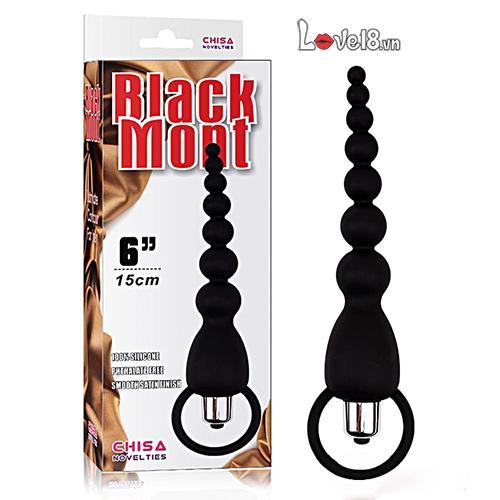 Cây rung hậu môn Black Mont siêu mềm tăng khoái cảm hấp dẫn
