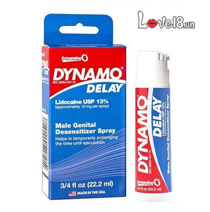 Chai xịt Dynamo Delay 22ml chống xuất tinh sớm kéo dài hiệu quả