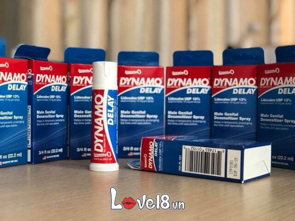Chai xịt Dynamo Delay 22ml chống xuất tinh sớm kéo dài hiệu quả
