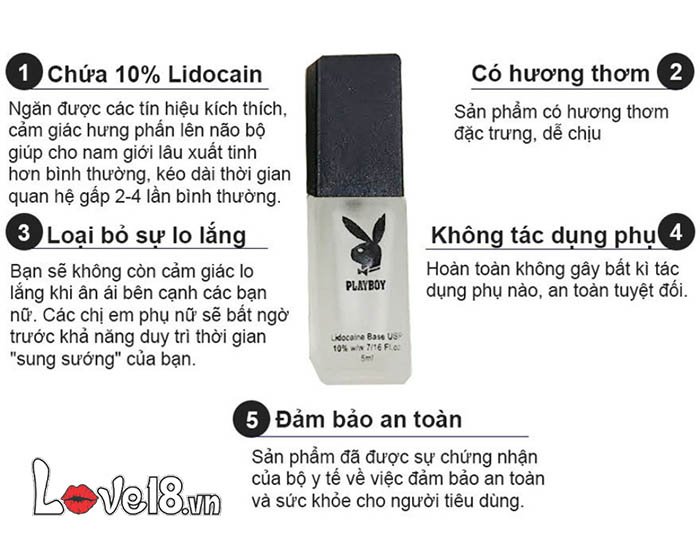 Chai Xịt PlayBoy Kéo Dài Tinh Tế Tăng Cảm Giác Mạnh Mẽ