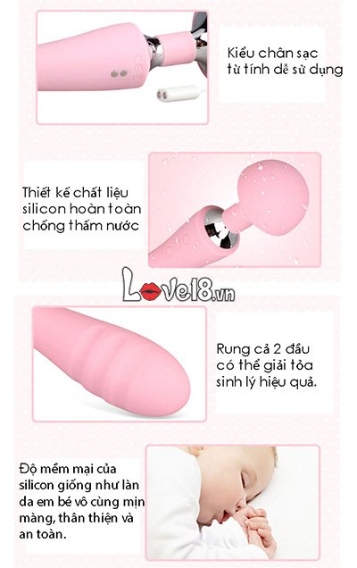 Chày Rung Hai Đầu Magic Siêu Bền Đa Tần Số Hàng Chính Hãng