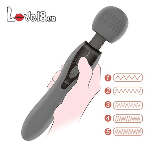 Chày rung 2 đầu Gusdun Gentleman AV Stick silicon 5 chế độ kích thích