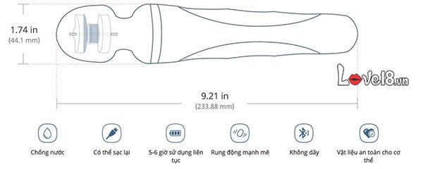 Chày rung Lovense Domi 2 cao cấp kích thích mạnh mẽ giá tốt