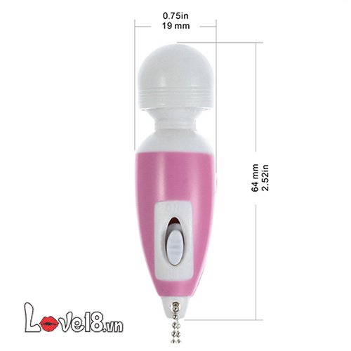 Chày rung mini móc khóa dễ thương polymer y tế cao cấp