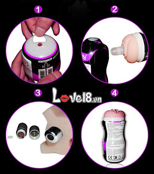 Cốc thủ dâm Lovetoy rung cực mạnh sextoy nam cao cấp an toàn