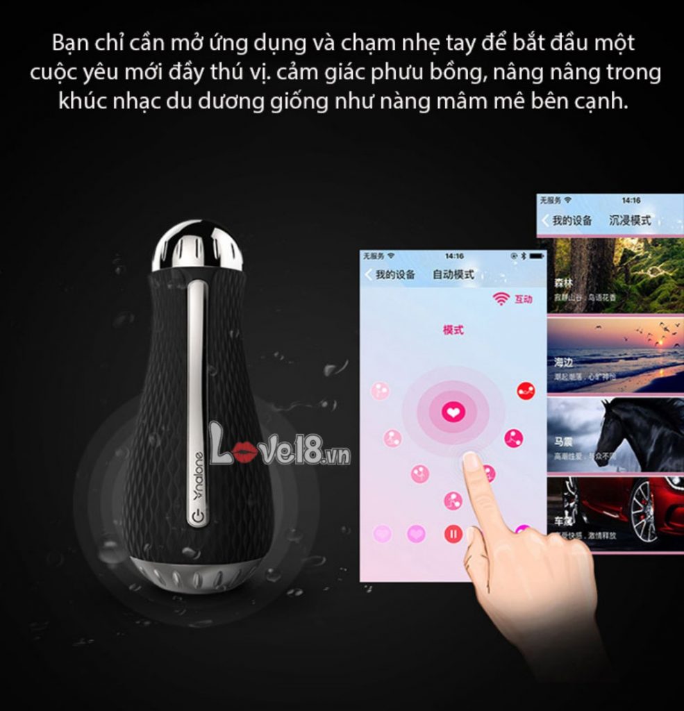 Cốc thủ dâm 3D cao cấp Nalone Jack Bluetooth tiện dụng, sang trọng