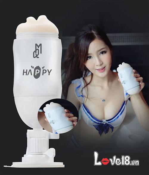 Shop bán Cốc thủ dâm Happy 2 đầu rung gắn tường xoay 180 độ  giá tốt