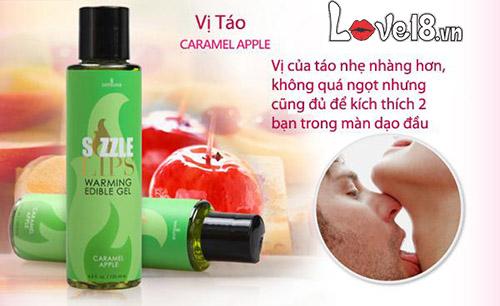 Dầu Massage Làm Nóng Sensuva Sizzle Lips ngon ngọt kích thích