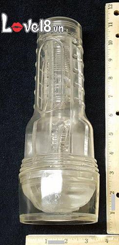 Đèn pin thủ dâm trong suốt Ice Fleshlight sextoy nam silicon Mỹ
