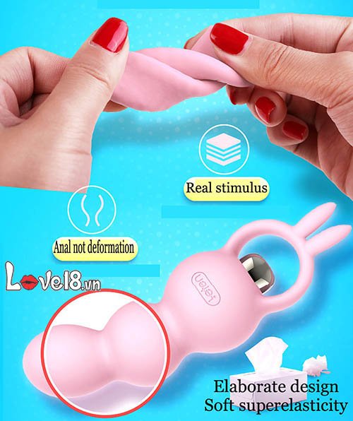 Dụng Cụ Kích Thích Hậu Môn Tai Thỏ Rung Leten Đồng Tính Nam Nữ
