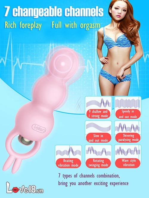 Dụng Cụ Kích Thích Hậu Môn Tai Thỏ Rung Leten Đồng Tính Nam Nữ