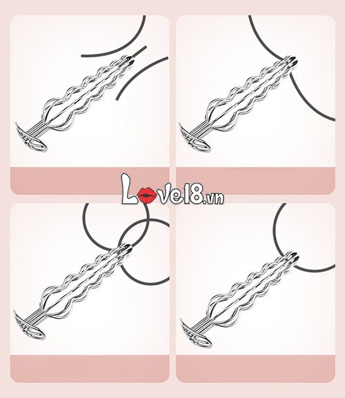 Dụng cụ hậu môn thép không gỉ an toàn kích thích cực đỉnh