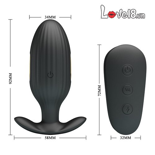 Dụng cụ xung điện kích thích hậu môn Pretty Love Kelly tăng khoái cảm Gay