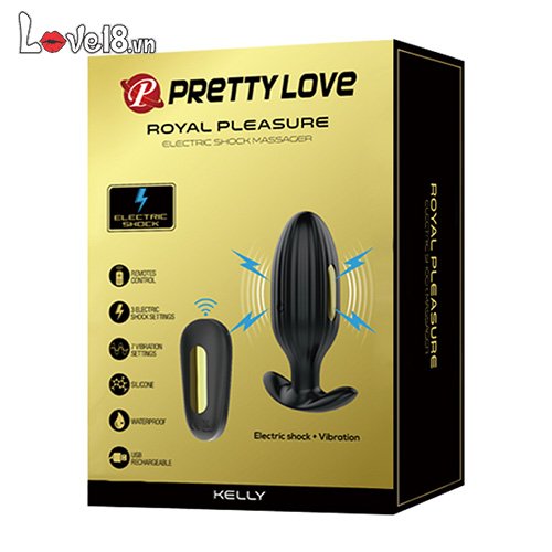 Dụng cụ xung điện kích thích hậu môn Pretty Love Kelly tăng khoái cảm Gay