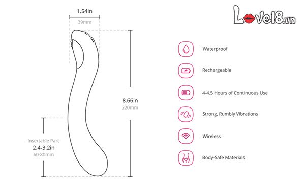 Dụng Cụ Massage G Điểm Lovense Osci 2 Điều Khiển App Từ Xa