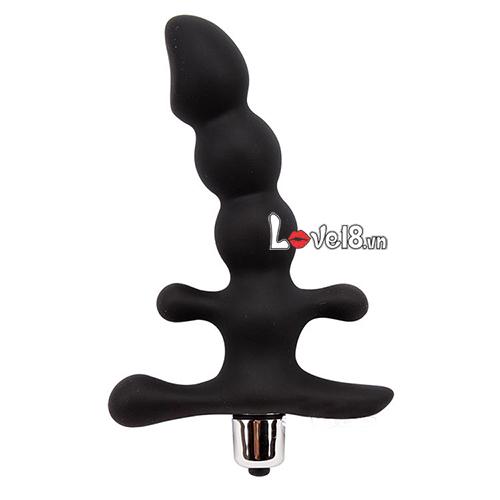 Dụng cụ mát xa hậu môn Black Mont silicone rung chống nước