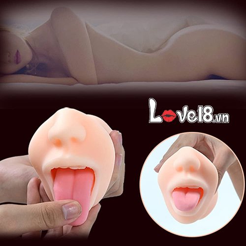 Dụng cụ thủ dâm hình miệng silicone an toàn kích thích cực đã