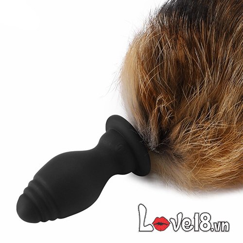 Đuôi chồn silicone rung mạnh tăng khoái cảm hậu môn đồ chơi