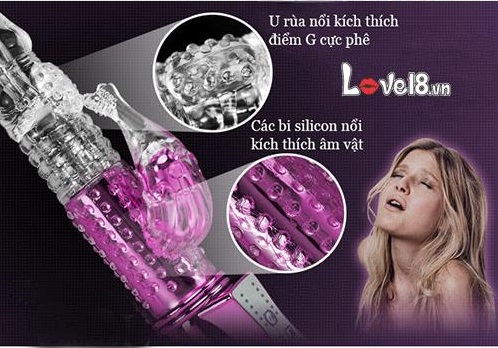 Dương vật đa năng rung ngoáy 7 chế độ silicone cao cấp cho nữ