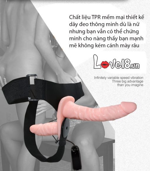  Shop bán Dương vật dây đeo hai đầu có rung Ultra giá sỉ