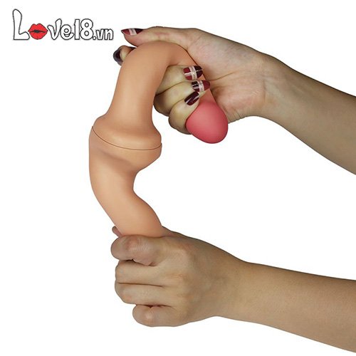 Dương vật giả 2 đầu mềm mịn Lovetoy dây đeo tiện lợi